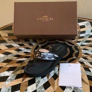 Coach Jasmine flip flops